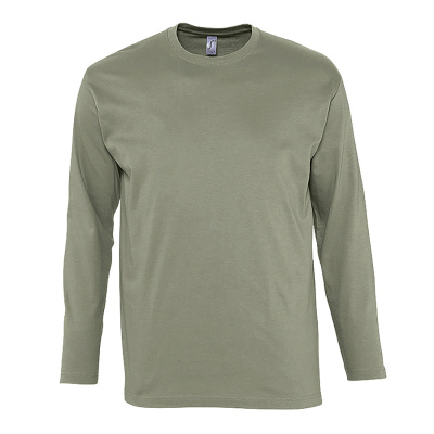Футболка мужская с длинным рукавом MONARCH, хаки, 2XL, 100% хлопок, 150 г/м2