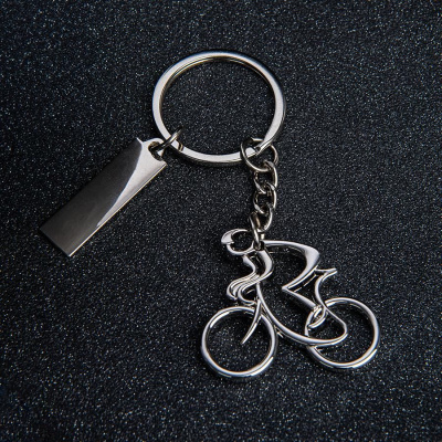 Брелок SILV CYCLIST; 4,0 x 4,0 x 0,4 см; металл