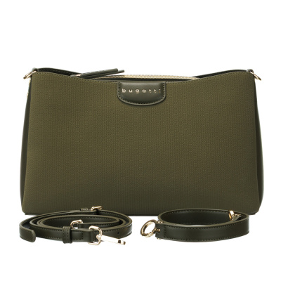 Сумка женская наплечная BUGATTI ЛИА | LEAH, оливковая, полиуретан, 31х11,5х19 см