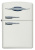 Зажигалка ZIPPO Retro Fridge Design с покрытием White Matte, латунь/сталь, серебристая, 38x13x57 мм