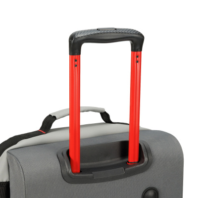 Сумка на колесах TORBER РИТМ, серый, полиэстер 900D с PU покрытием, 49 x 35,5 x 26 см, 35 л , размер S