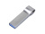 USB 2.0-флешка на 16 Гб с мини чипом, компактный дизайн, боковое отверстие для цепочки , размер 16ГБ
