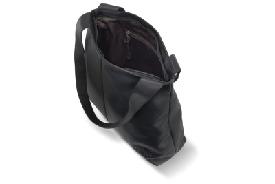 Сумка через плечо KLONDIKE RUSH «Katrina», натуральная кожа в черном цвете, 43 х 31,5 х 12 см