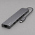 USB Type-C хаб 7-в-1, HDMI, Power Delivery, 2xUSB 3.0, RJ45, microSD/SD, графит, Deppa