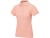 Calgary женская футболка-поло с коротким рукавом, pale blush pink , размер S