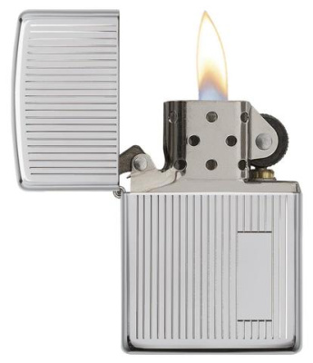 Зажигалка ZIPPO Engine Turn с покрытием High Polish Chrome, латунь/сталь, серебристая, 38x13x57 мм