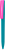 Ручка ZETA SOFT MIX Бирюзовая с розовым 1024.16.10