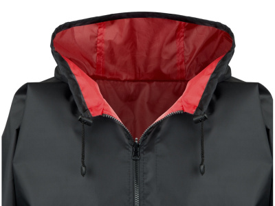 Дождевик Bi-color унисекс, красный/черный , размер XL/2XL