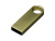 USB 2.0-флешка на 128 Гб с мини чипом и круглым отверстием, золотистый , размер 128ГБ