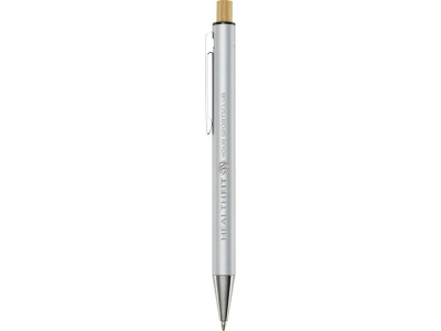 Cyrus шариковая ручка из переработанного алюминия, черный чернила - Серебристый , размер черные чернила