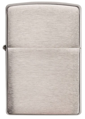 Зажигалка ZIPPO Armor™ c покрытием матовый хром | Brushed Chrome, латунь/сталь, серебристая, матовая, 38x13x57 мм