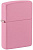 Зажигалка ZIPPO классическая с розовым матовым покрытием | Classic Pink Matte, латунь/сталь, розовая, матовая, 38x13x57 мм