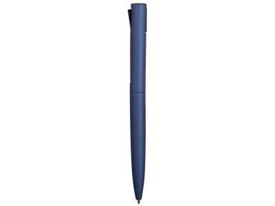 Ручка металлическая шариковая Bevel, синий/черный