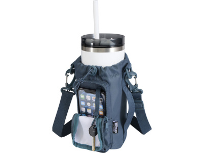 Трип Эви дорожная сумка для бутылок из переработанного материала объемом 2 л, серо-синий