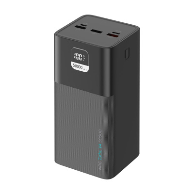 Внешний АКБ NRG Turbo V4 50000 мА-ч, дисплей, черный, Deppa , размер 50000 mAh