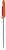 Ручка ARIS SOFT MIRROR Оранжевая 3066.05