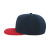 Бейсболка "SNAP BACK", 6 клиньев, пластик. застежка, синий с красным, 100% п/э,100% х/б, 400 гр/м2