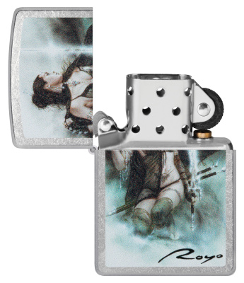 Зажигалка ZIPPO Luis Royo с покрытием Street Chrome, латунь/сталь, серебристая, 38x13x57 мм