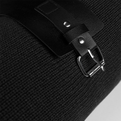 Плед  "Belt"; чёрный; 130 х 180 см; 100% акрил, с поясом