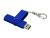 Флешка с поворотным механизмом, c дополнительным разъемом Micro USB, 16 Гб, синий , размер 16ГБ
