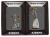 Набор ZIPPO Влюбленные зомби из двух зажигалок с каменным покрытием | Couple Iron Stone, серые, матовые