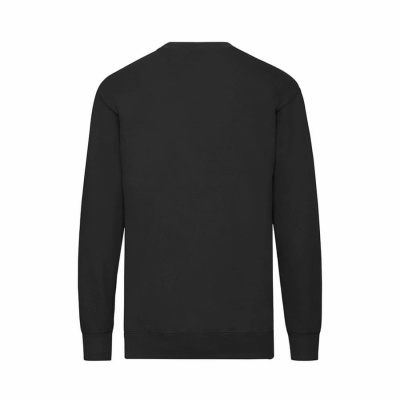 Толстовка мужская без начеса "Lightweight Set-in Sweat", черный, S, 80% х/б 20% полиэстер, 240 г/м2