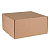 Коробка подарочная BOX, размер 20,5 x 21 x 11см, картон МГК бур., самосборная