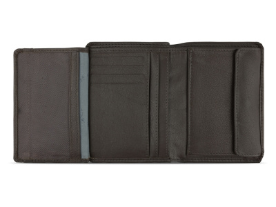 Портмоне BUGATTI ШЕДЕВР | BOMBA, с защитой данных RFID, коричневое, кожа козы/полиэстер, 10х2х12,5 см