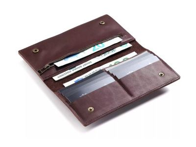 Бумажник Денмарк, коричневый , размер С лого