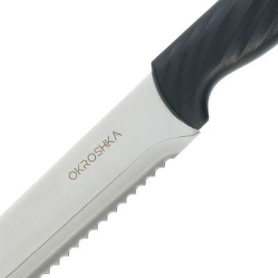 Нож хлебный OKROSHKA КРУТОН, лезвие 19,9 см