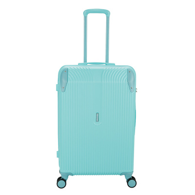 Чемодан TORBER В Отпуск, бирюзовый, ABS-пластик, 48 х 29,5 х 72 см, 80 л, 3,4 кг