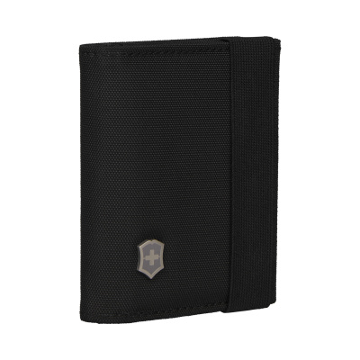 Бумажник VICTORINOX TA 5.0 Tri-Fold Wallet с RFID защитой, чёрный, нейлон, 9x3x10 см