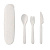Набор столовых приборов белый