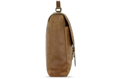 Портфель KLONDIKE RUSH «Louis»,натуральная кожа в коньячном цвете, 40 х 30 х 10 см