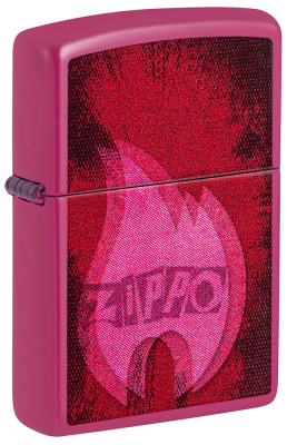 Зажигалка ZIPPO Пульсация с ярко-розовым покрытием | Pulse Frequency, латунь/сталь, малиновая, глянцевая, 38x13x57 мм