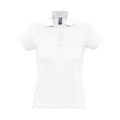 Поло женское PASSION, белый, 2XL, 100% хлопок, 170 г/м2