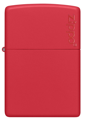 Зажигалка ZIPPO Classic с покрытием Red Matte, латунь/сталь, красная, матовая, 38x13x57 мм