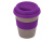 Стакан с силиконовой крышкой Cafe, фиолетовый