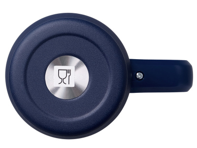 Термокружка Крэнстон с двойными стенками из переработанной нержавеющей стали, синий нейви