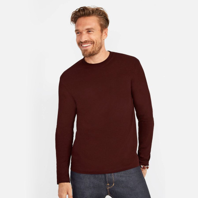 Футболка мужская с длинным рукавом MONARCH, серый меланж, 3XL, 85% хлопок, 15% вискоза, 150 г/м2