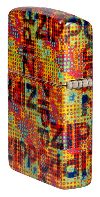 Зажигалка ZIPPO Pixel Fusion с покрытием 540 Tumbled Brass, латунь/сталь, разноцветная, 38x13x57 мм