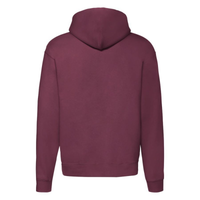Толстовка "PREMIUM HOODED SWEAT JACKET", бордовый_XL, 70% х/б, 30% п/э, 260 г/м2