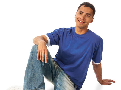 Футболка Rotterdam мужская, кл синий/белый , размер S