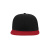 Бейсболка "SNAP BACK", 6 клиньев, пластик. застежка, черный с красным, 100% п/э,100% х/б, 400 гр/м2