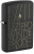 Зажигалка ZIPPO Line Art с покрытием Black Crackle™, латунь/сталь, чёрная, матовая, 38x13x57 мм