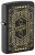 Зажигалка ZIPPO Lines Design с покрытием Black Matte, латунь/сталь, черная, матовая, 38x13x57 мм
