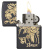 Зажигалка ZIPPO Skull Design с покрытием Black Matte, латунь/сталь, черная, 38x13x57 мм
