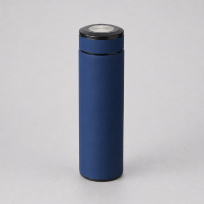Вакуумный термос Vacuum Flask C1, soft touch, 420мл, темно-синий