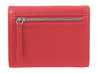 Кошелёк женский BUGATTI ЛИНДА | LINDA, красный, натуральная воловья кожа, 12х3х9,5 см