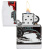 Зажигалка ZIPPO Hot Rod Design с покрытием 540 Matte, латунь/сталь, белая, матовая, 38x13x57 мм